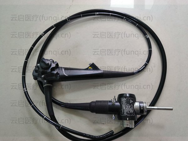 OLYMPUS GIF-Q260 胃鏡 插入管在護套部位有褶皺  導光束少許斷絲