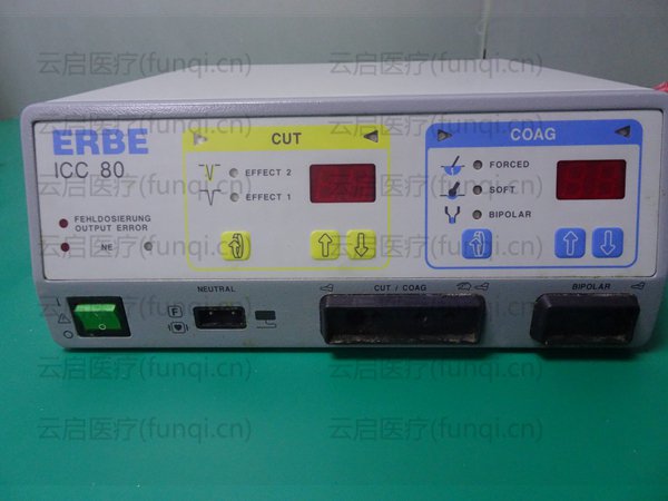 ERBE  ICC 80主機 開機報警 無法啟動